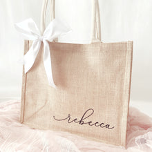 Load image into Gallery viewer, Custom Burlap Bag